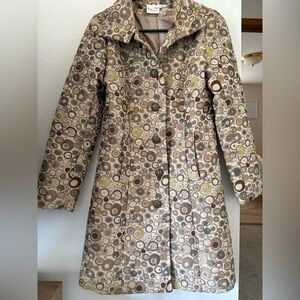 Young Threads “Fashionably Young” Textured Circle Pattern Coat M